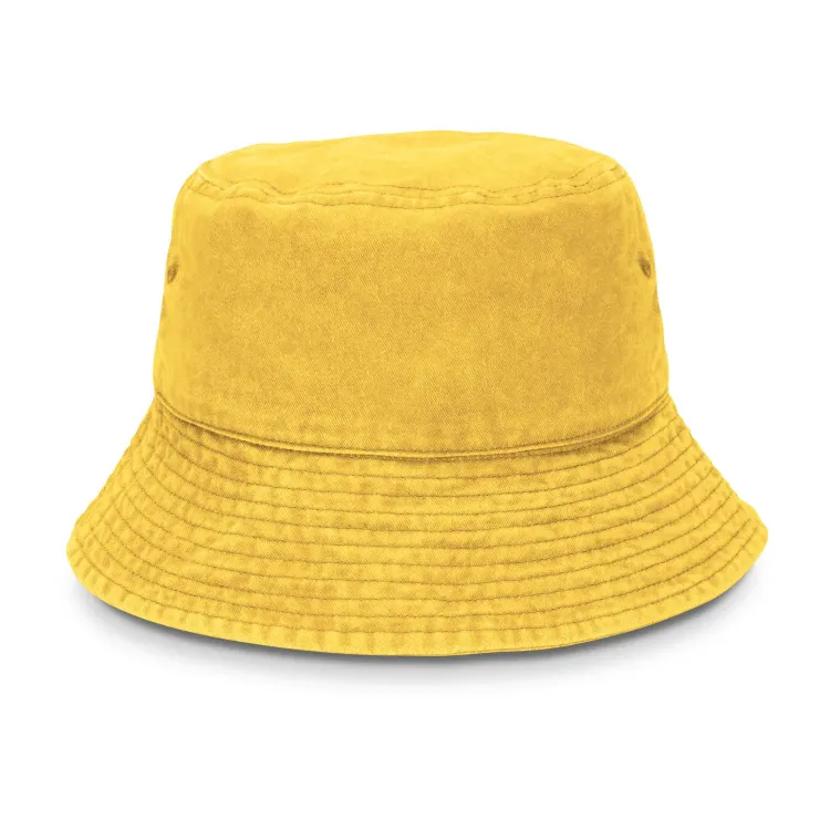 Bondi Washed Bucket Hat — yellow