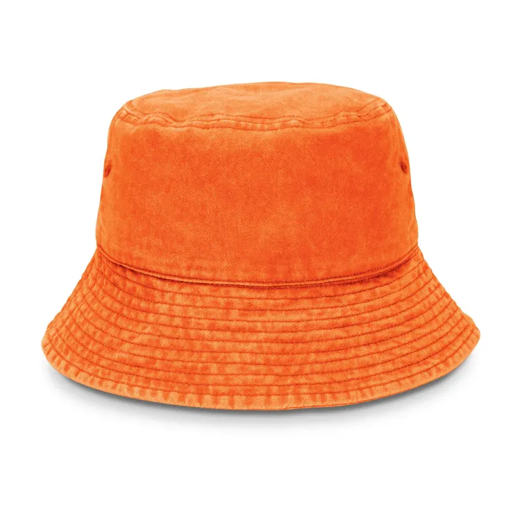 Bondi Washed Bucket Hat — orange
