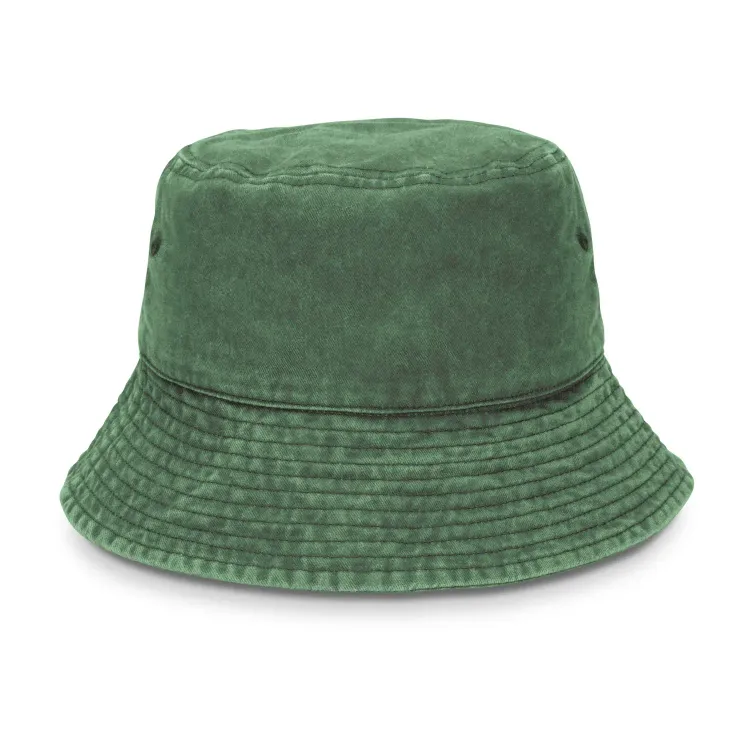 Bondi Washed Bucket Hat — bottle green