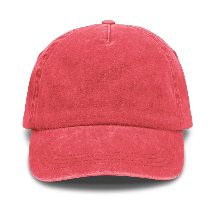 Vintage Washed Cap — red