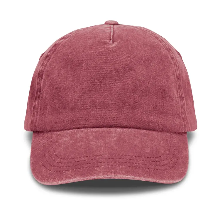 Vintage Washed Cap — burgundy