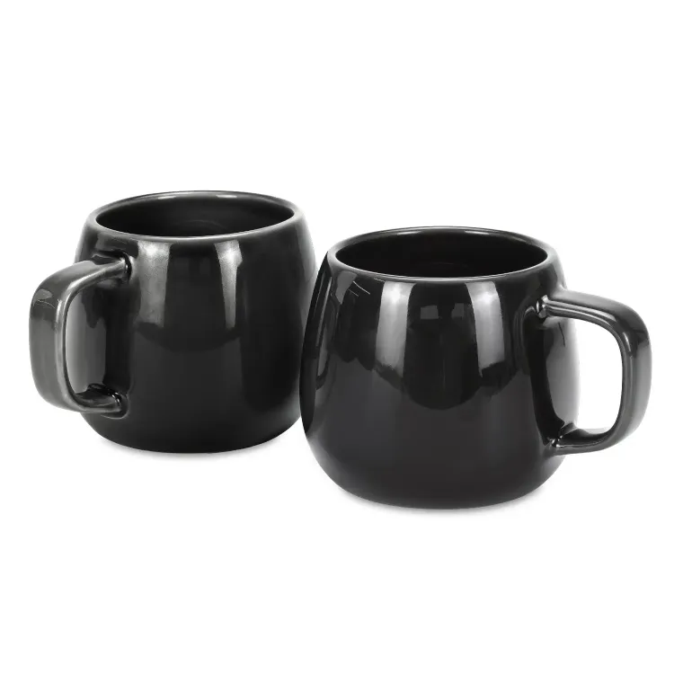 Keepsake Moda Coffee Mug – Set of 2 — charcoal