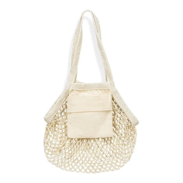 Cotton Mesh Foldaway Tote Bag - Small — Main