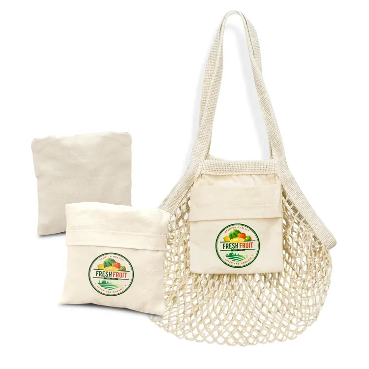Cotton Mesh Foldaway Tote Bag - Small — Branding