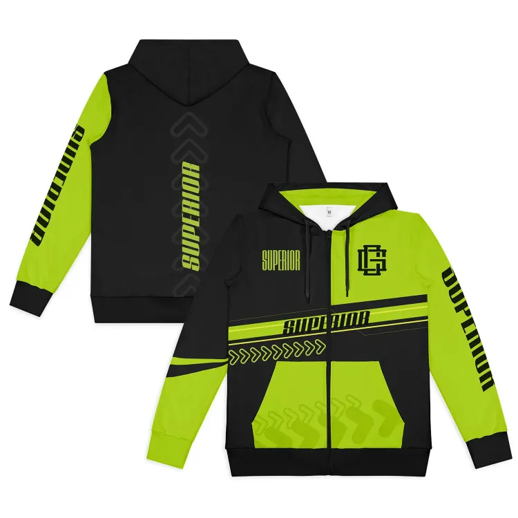 Custom Mens Active Zipped Hoodie — Main
