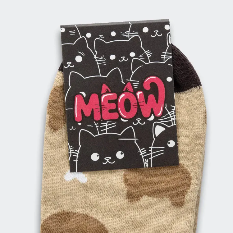 Pixel Knitted Ankle Socks — Custom Card Front