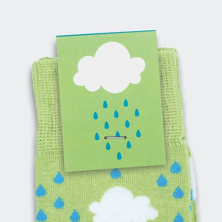 Pixel Knitted Business Socks — Custom Card Front