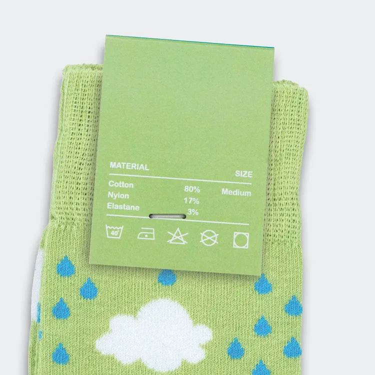 Pixel Knitted Business Socks — Custom Card Back
