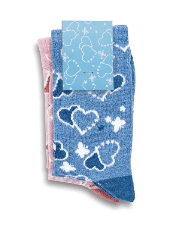 Jolly Knitted Bamboo Kids Socks - Set of 2 — Custom Card Front