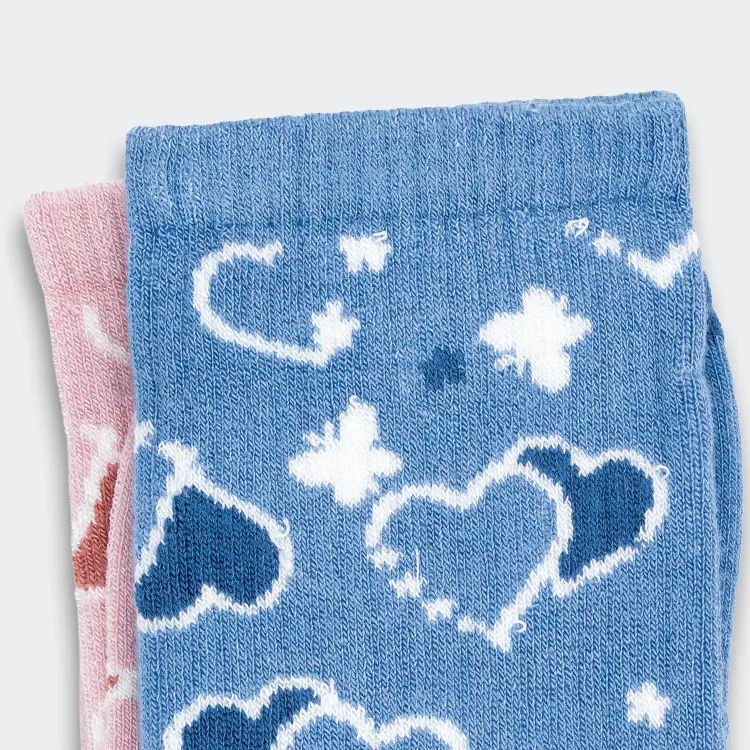 Jolly Knitted Bamboo Kids Socks - Set of 2 — Detail