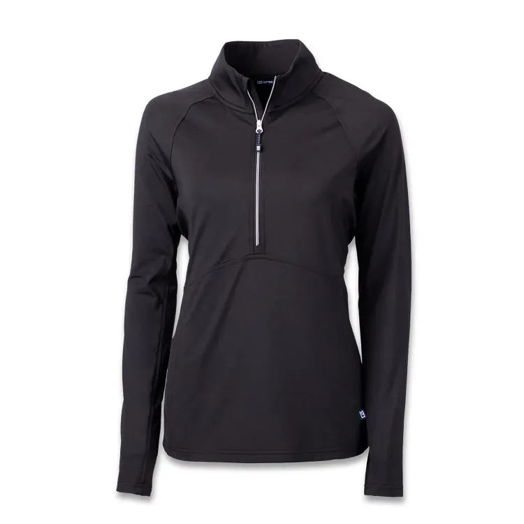 Cutter & Buck Adapt Womens Half Zip — black