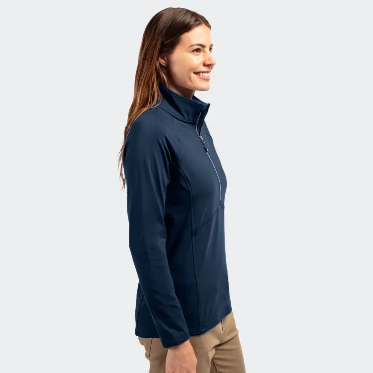 Cutter & Buck Adapt Womens Half Zip — Side