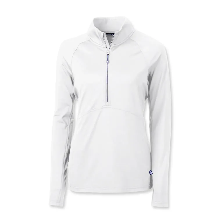Cutter & Buck Adapt Womens Half Zip — white