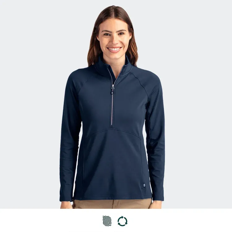 Cutter & Buck Adapt Womens Half Zip — Impact Aware