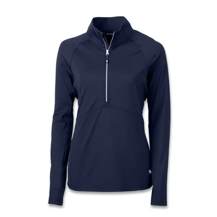 Cutter & Buck Adapt Womens Half Zip — navy blue