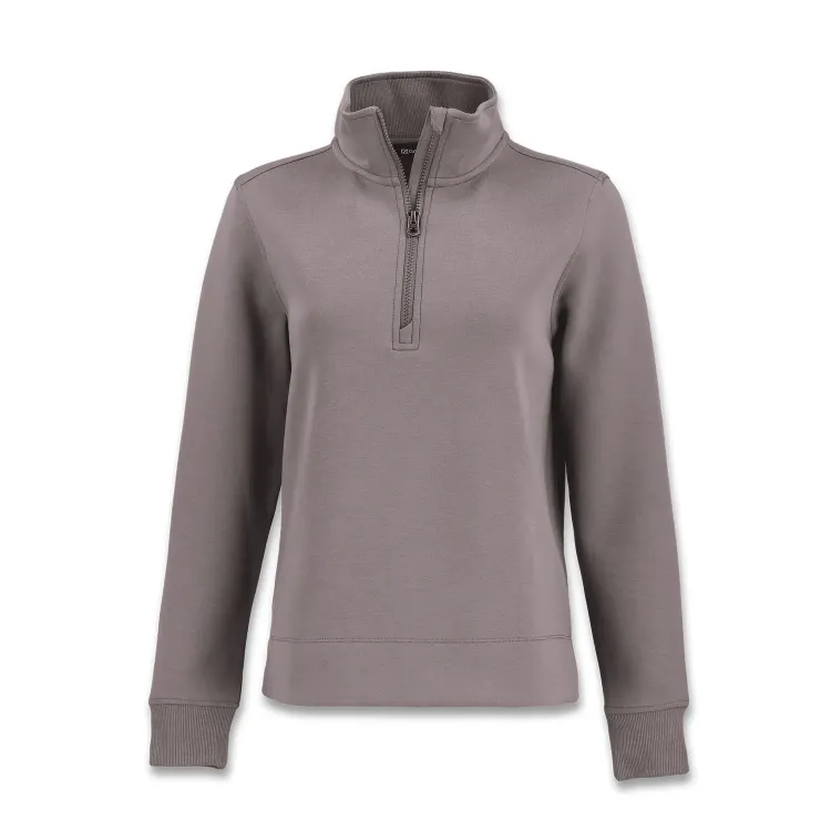 Cutter & Buck Roam Womens Half Zip Jacket — elemental grey