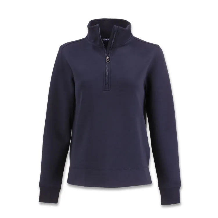Cutter & Buck Roam Womens Half Zip Jacket — navy blue