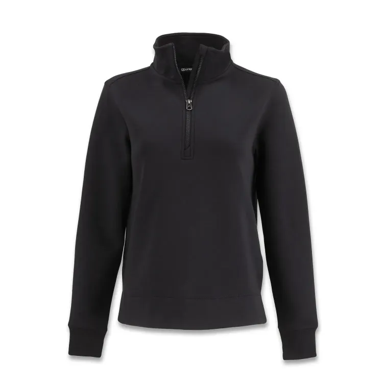 Cutter & Buck Roam Womens Half Zip Jacket — black