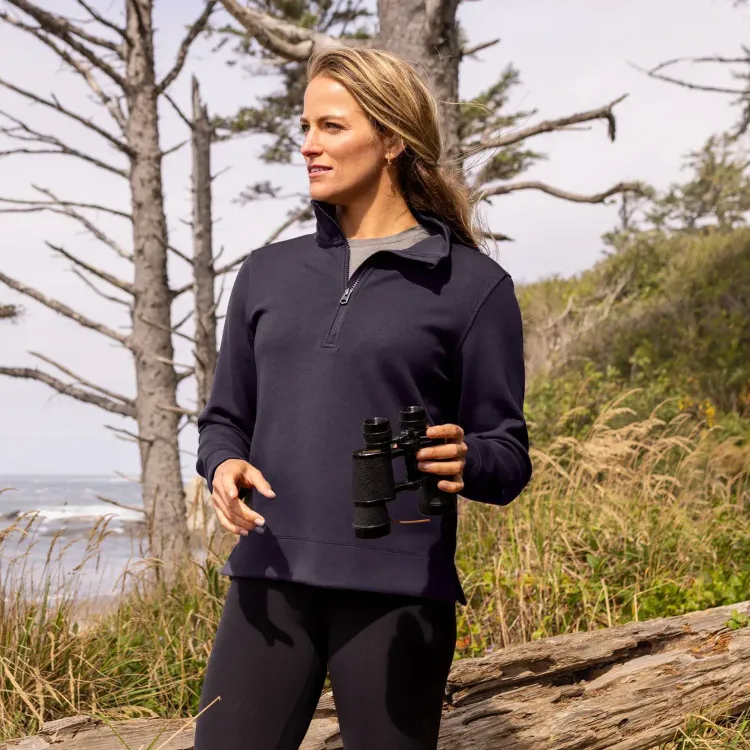 Cutter & Buck Roam Womens Half Zip Jacket — Feature