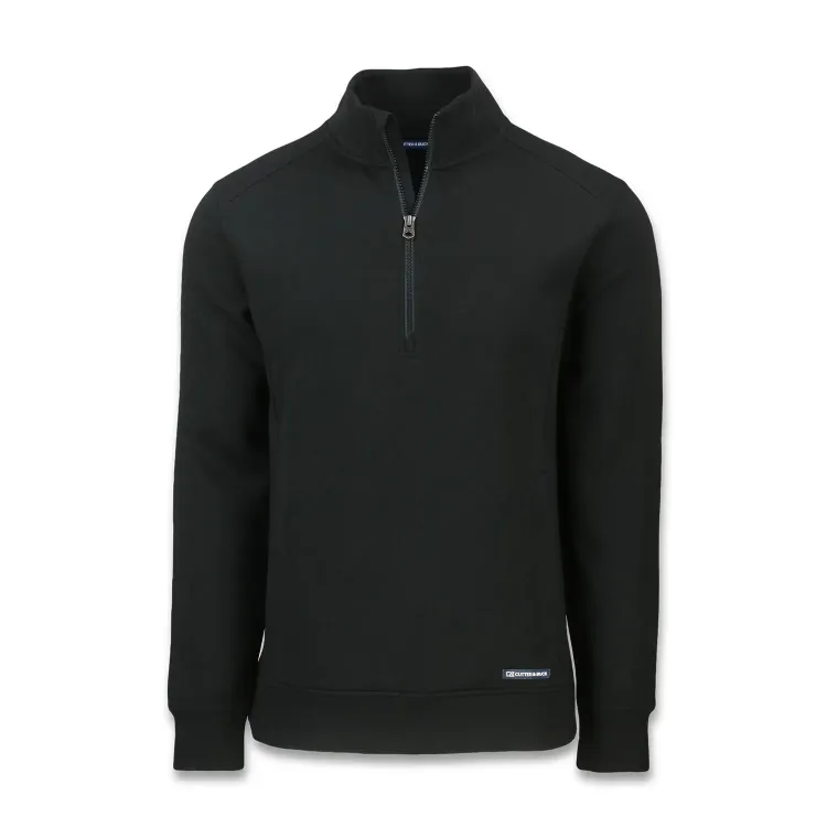 Cutter & Buck Roam Mens Half Zip Jacket — black