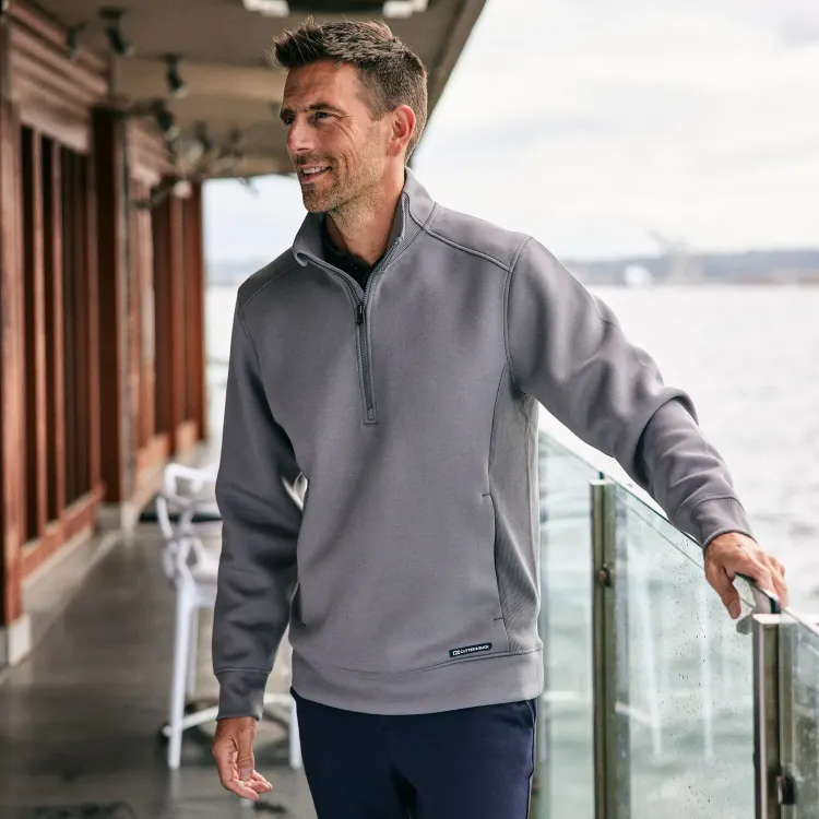 Cutter & Buck Roam Mens Half Zip Jacket — Feature