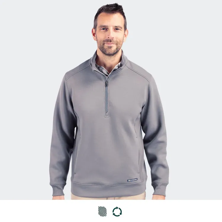 Cutter & Buck Roam Mens Half Zip Jacket — Impact Aware