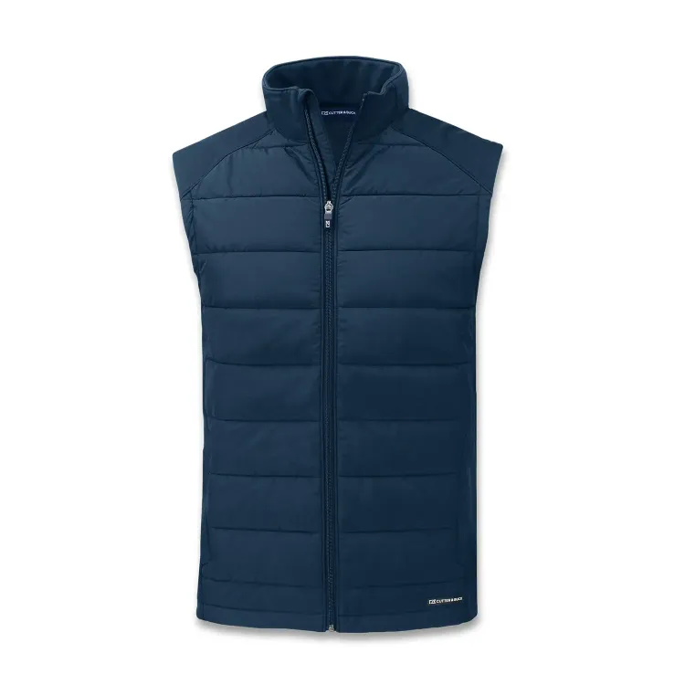 Cutter & Buck Evoke Mens Hybrid Vest — navy blue