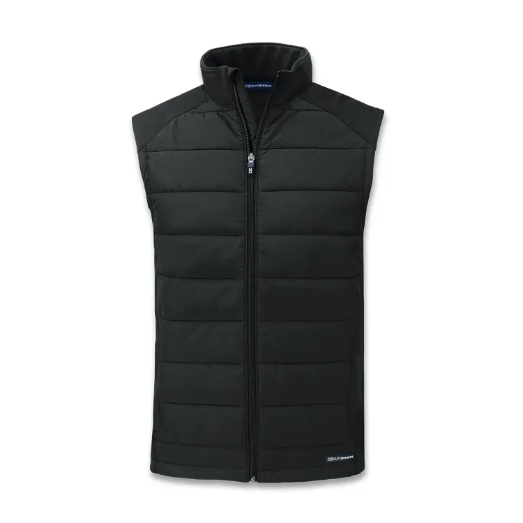 Cutter & Buck Evoke Mens Hybrid Vest — black