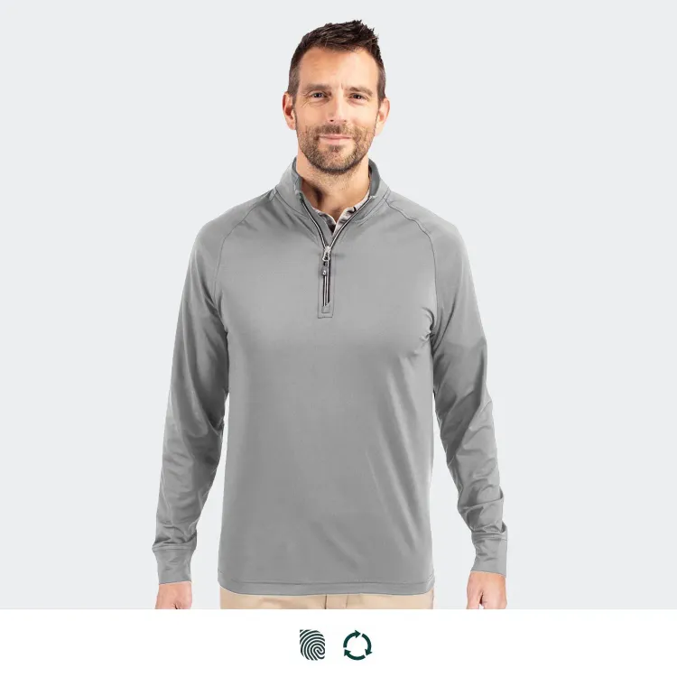 Cutter & Buck Adapt Mens Half Zip — Impact Aware