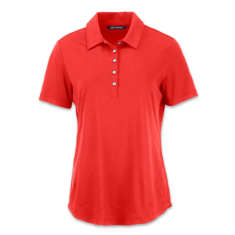 Cutter & Buck Coastline Epic Womens Polo — red