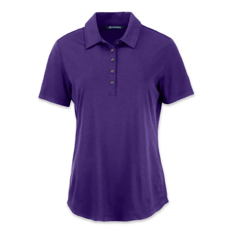 Cutter & Buck Coastline Epic Womens Polo — college purple