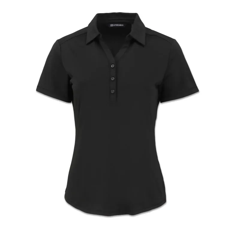 Cutter & Buck Forge Womens Polo — black