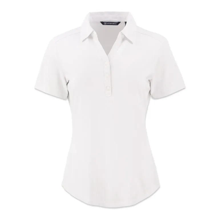 Cutter & Buck Forge Womens Polo — white