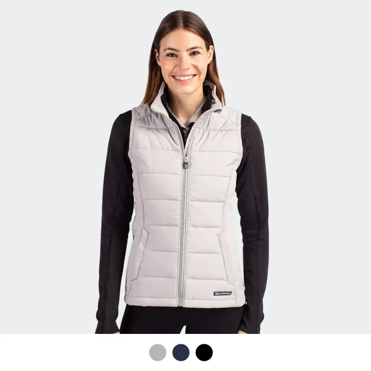 Cutter & Buck Evoke Womens Hybrid Vest — Main