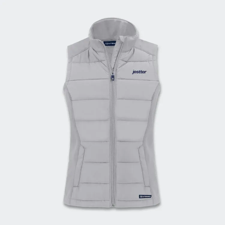 Cutter & Buck Evoke Womens Hybrid Vest — Branding