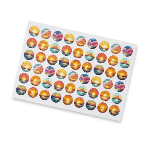 Sticker Sheet 26mm Circle - Matte