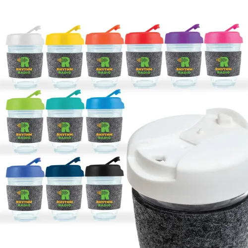 Vienna Coffee Cup / Flip Lid / RPET Band - Vienna Coffee Cup / Flip Lid / RPET Band