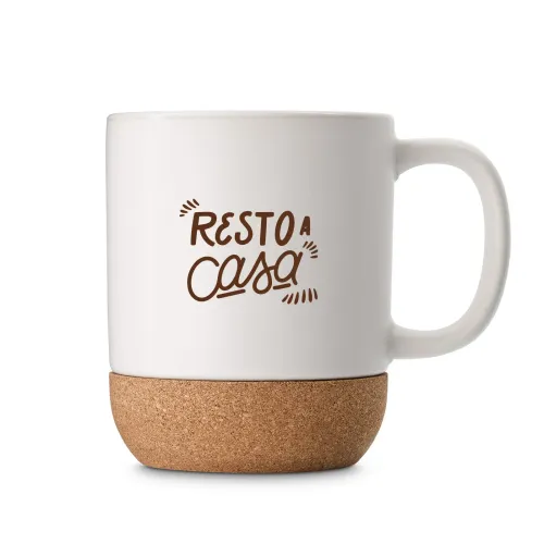 Magnum Ceramic Mug / Cork Base - 1 Pos Pad Print Per Colour 1
