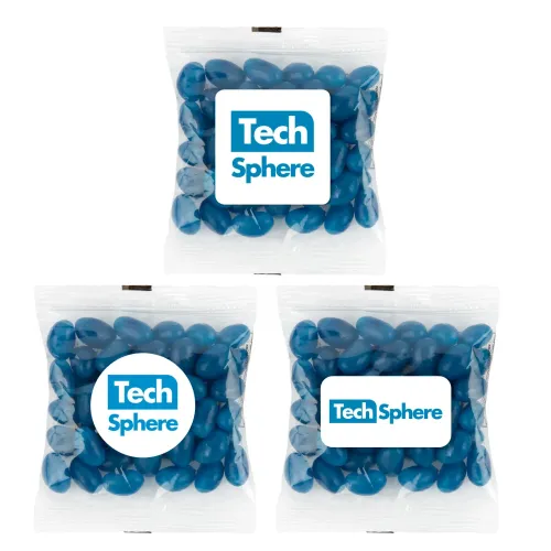 Corporate Colour Mini Jelly Beans in 50 Gram Cello Bag - Corporate Colour Mini Jelly Beans in 50 Gram Cello Bag