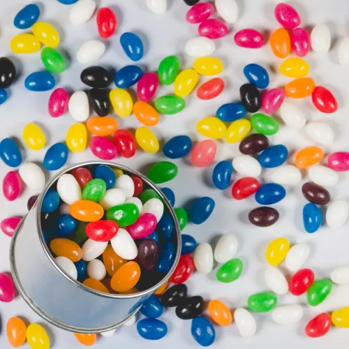 Assorted Colour Mini Jelly Beans - Container Not Included