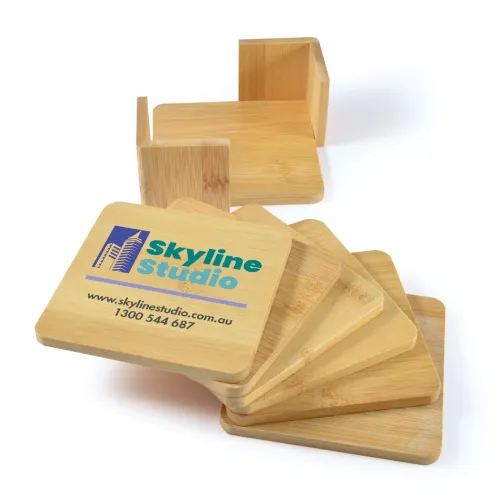 Tropic Bamboo Coasters Set of 6 - Tropic Bamboo Coasters Set of 6
