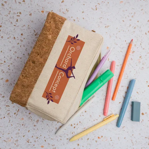 Corsica Calico / Cork Utility Case - Corsica Calico / Cork Utility Case