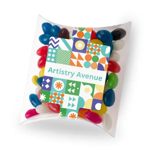 Assorted Colour Mini Jelly Beans in Pillow Pack - Assorted Colour Mini Jelly Beans in Pillow Pack