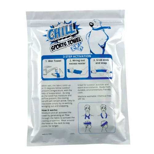 Chill Cooling Towel in Pouch - Back