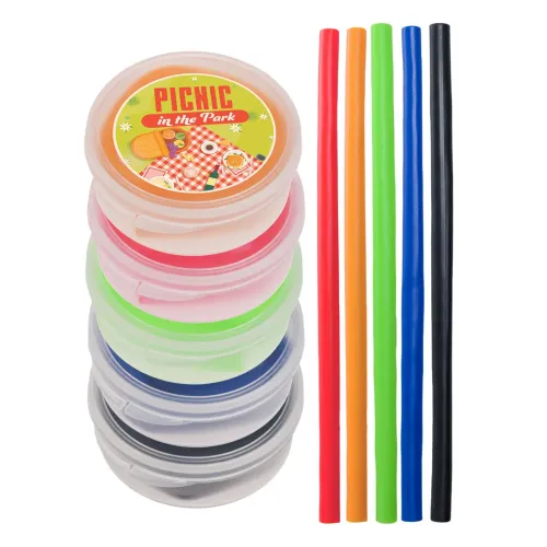 Silicone Straw in Case - Silicone Straw in Case