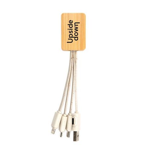 Sprite Square Bamboo Charging Cable
