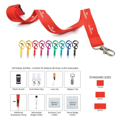 Artemis Woven Lanyard - Attachments