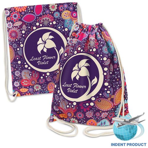Brazil Cotton Drawstring Backpack