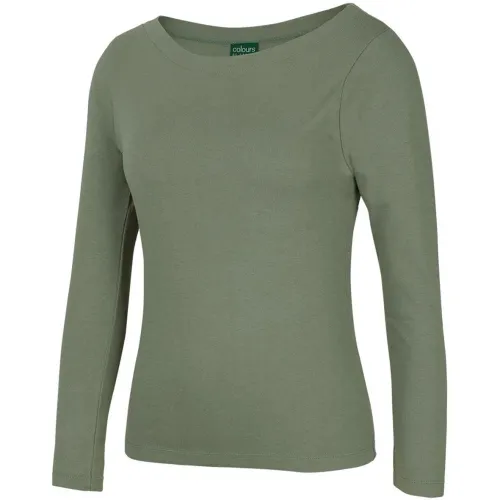 C of C Ladies LS Boat Neck Tee 1BTL