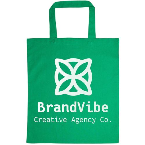 Coloured Cotton Short Handle Tote Bag